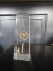 RARE Coin Lucite Paperweight Tower Monument 6.5" Tall 3 Bicentennial Coins  — photo 1