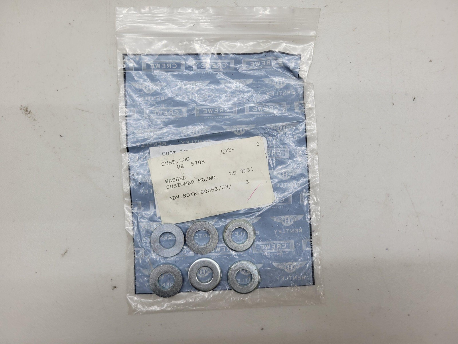 Rolls Royce & Bentley Washer UE5708
