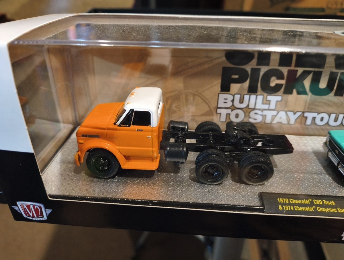 M2 Machines 🧡 1970 Chevrolet C60 Truck & 💙 1974 Chevrolet