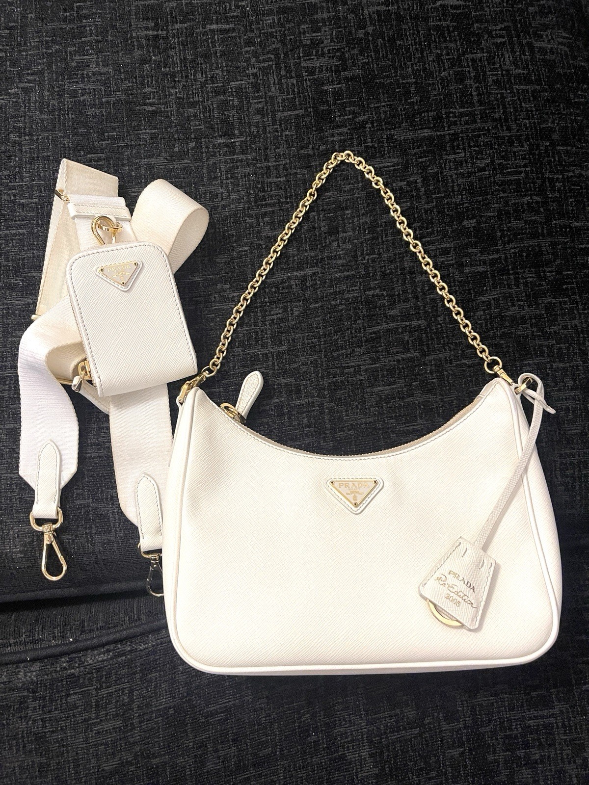 PRADA Saffiano Leather Bag 2005 Re-Edition