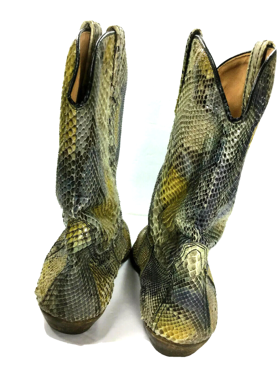 VTG men’s Giorgio Brutini Python Snakeskin high side zip almond toe Boots US10.5 Vintage Giorgio Brutini Women main image 2