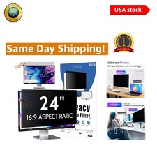 Removable 24 Inch Privacy Filter for 16:9 Monitors - Eye Protection and Clarity