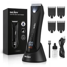 Manscape Groin Hair Trimmer for Men's Electric Ball Trimmer Wet/Dry Body Shaver 