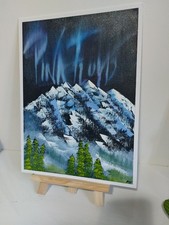 Quadro olio su tela arte da parete Pink Floyd 16 x 12 pollici opera originale