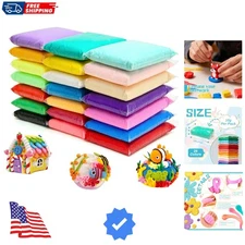 Air Dry Clay 24 Colors,Magic Clay Modeling Clay,DIY Molding Magic Clay