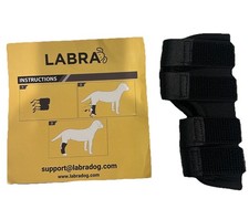 Labra Extra Supportive Dog Canine Rear Leg Joint Wrap Small Black