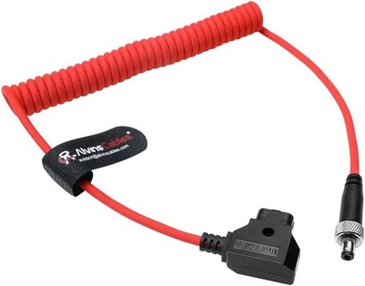 Ultra-Flex D-tap to Locking DC Coiled Power Cable for Atomos Ninja V Blackmagic