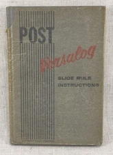 Post Versalog Pocket Slide Rule Instructions - Frederick Post Company