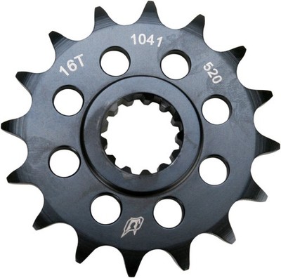 Driven Racing Steel Front Sprocket 16T 520 Chain Size Black Countershaft Drive