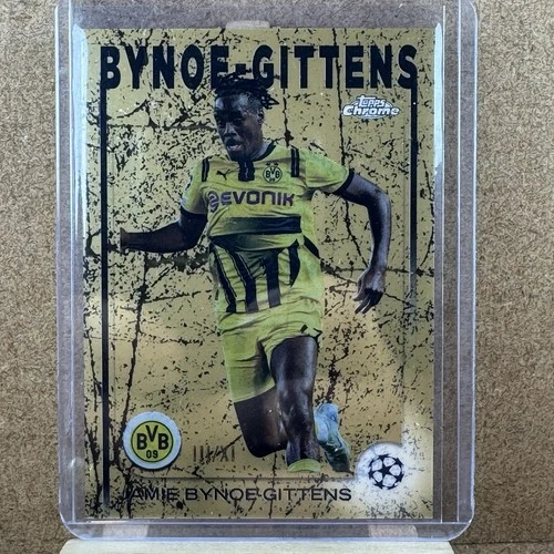 24/25 Topps Chrome UEFA Jamie Bynoe Gittens /XI Roman Numeral Borussia Dortmund