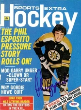 Phil Esposito Signed Sports Extra Hockey Magazine Cover Bruins PSA/DNA