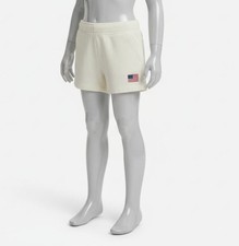 Polo Ralph Lauren Girls Ivory Flag-Applique Shorts Size 5