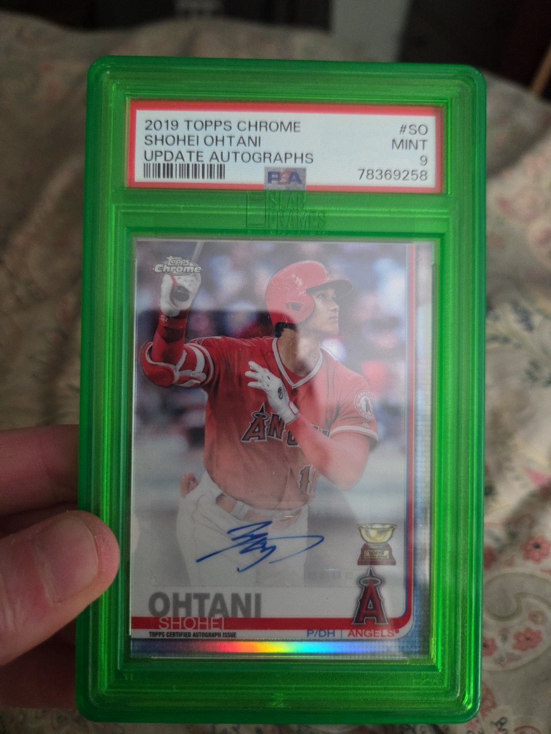 2019 Shohei Ohtani Topps Chrome Update Autographs Rookie Cup PSA 9 Pop 8!!