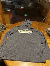 Nike Dallas Cowboys Pullover Hoodie Womens Medium Blue Sparkle Fleece Sweatshirt