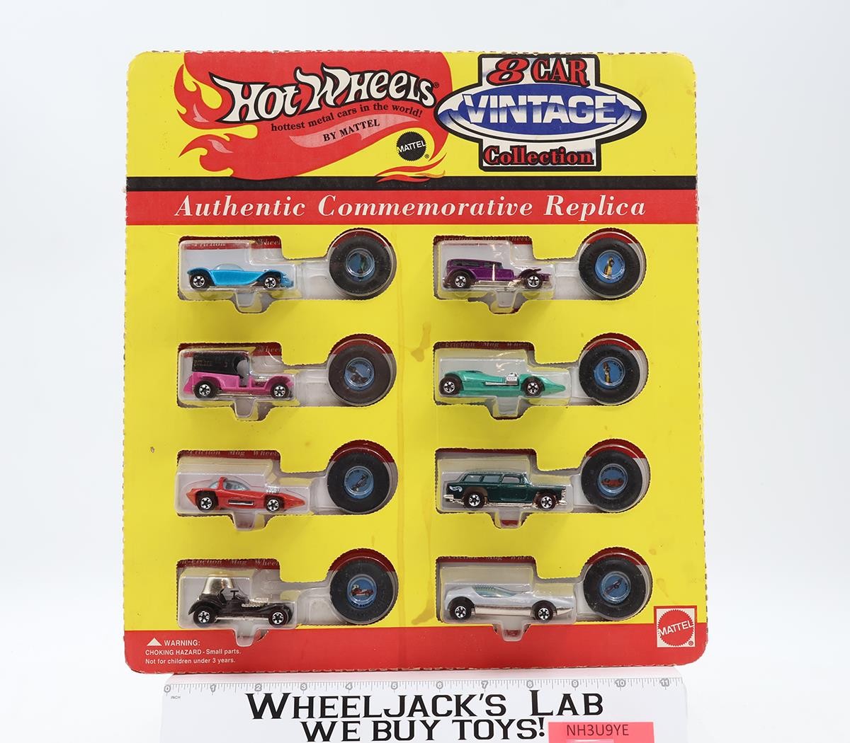 1993 Hot Wheels Redline 8 Car Vintage Collection w/ Buttons Mattel