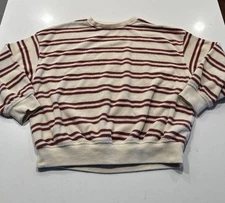 Rylee & Cru Long Sleeve Striped French Terry Sweatshirt Size 4-5Y Crew Neck