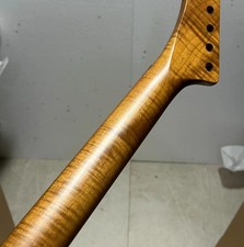 22 fret roasted maple guitar neck parts locking nut 25.5" Replace