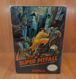 Vgc BOX CIB Super Pitfall Minty Cart complete in nintendo nes Nice lot