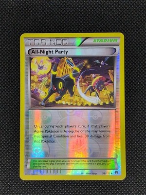 All-Night Party #96/122 Reverse Holo Pokemon Card TCG XY