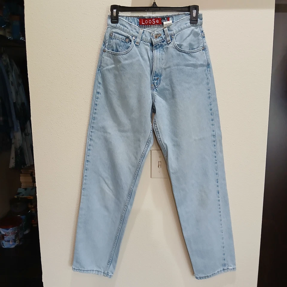 Vintage Levi’s SilverTab Jeans Womens Medium 5/6 Loose Fit Blue Denim Y2K Faded - Image 2 of 4