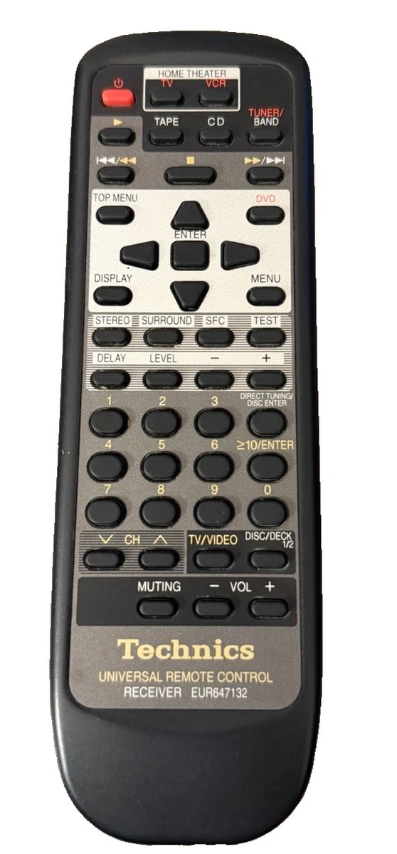 Mando a distancia receptor TECHNICS EUR647132 SA-AX540 SA-DX940 SA-G90 SC-S2350 OEM