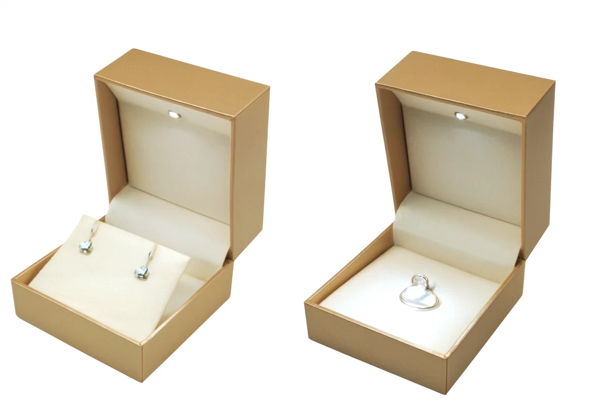 Lot De 25 Petites Boîtes En Carton 4x4 Cm - Pour Bijoux (boucles D'oreilles, Bagues), Couleurs Assorties