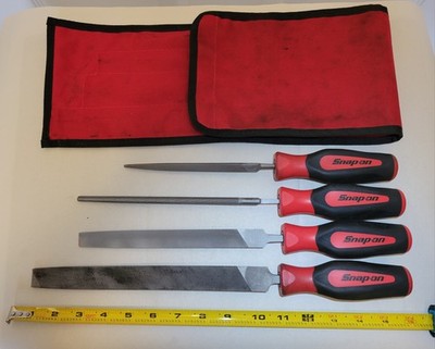 Snap-on SGHBF500A 4 pc Instinct  Mixed File Set (Red)