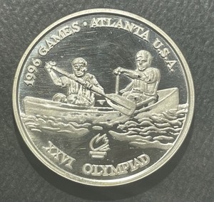 Romania 1996 100 Lei  Silver  Coin: Canoe