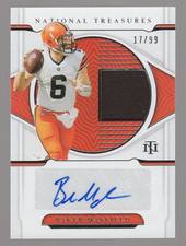 BAKER MAYFIELD 2021 NATIONAL TREASURES AUTO/JERSEY #17/99 **BROWNS/BUCCANEERS**