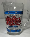 Vintage Pepsi Cola Pitcher Tiffany Style Stained Glass
