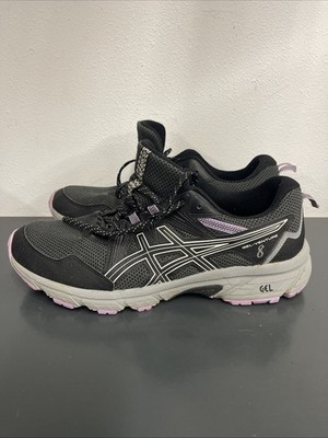 ASICS Women GEL-Venture 8 trail running shoes in black and purple Size 12