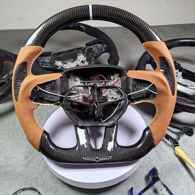 Carbon fiber  Steering Wheel Fit Dodge Charger Hellcat Jeep SRT8 2015+ w/Heated