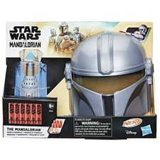 NERF Star Wars The Mandalorian Mask  Gauntlet, Star Wars NERF Blaster, Star War