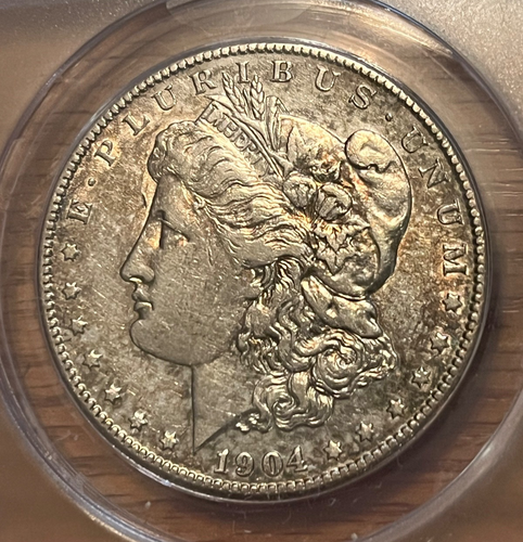 1904-s morgan silver dollar Extra Fine + XF-45, , scarce date & grade - Picture 5 of 10