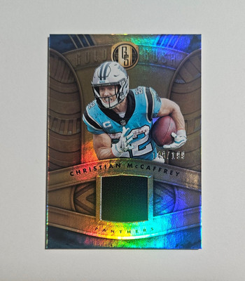 2021 Panini Gold Standard - Gold Rush Christian McCaffrey #GR-CM #d/199 Mem.