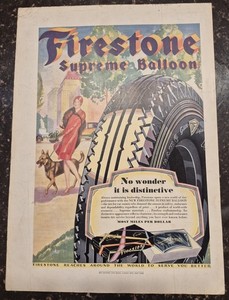 Firestone 1 print ad Country Life 1929