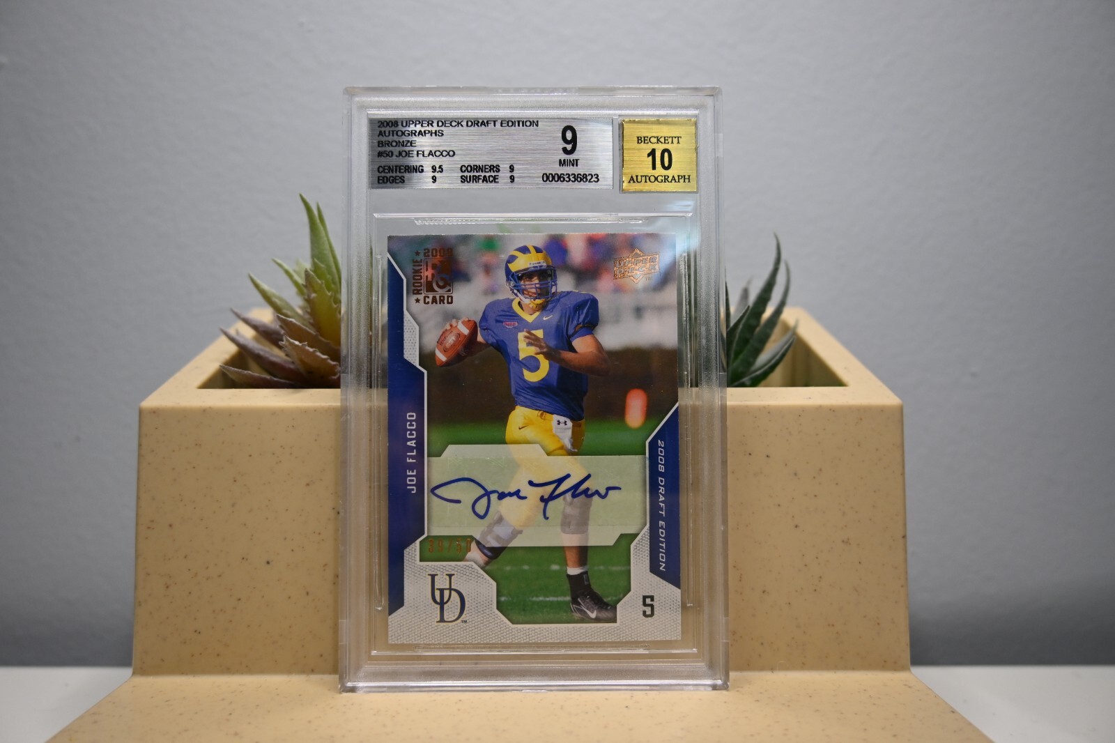 Joe Flacco Upper Deck Draft Edition #50 Bronze