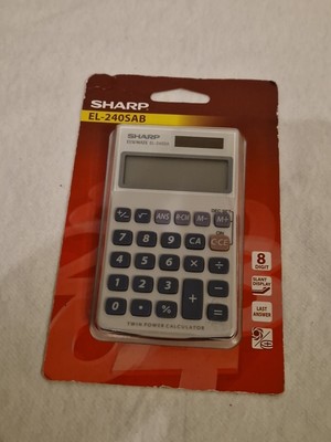 Sharp silberner 8-stelliger Hand-Taschenrechner EL240SAB