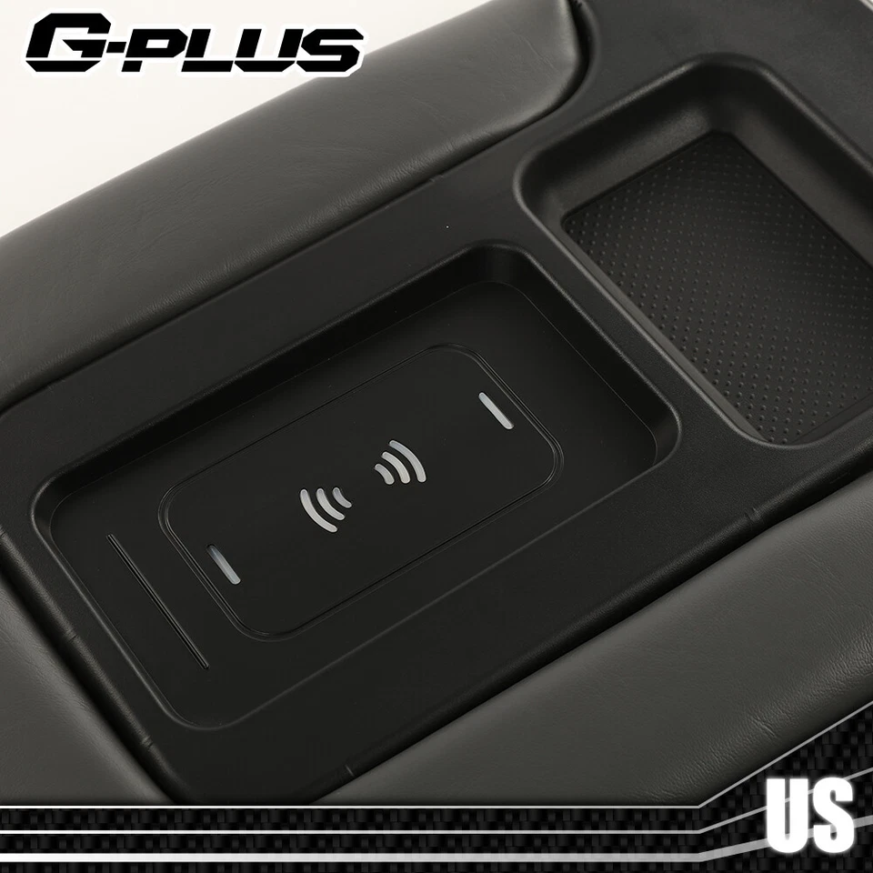 Wireless Charger Center Console Lid Gray Fit For 01-07 Silverado GMC Chevrolet - Imagem 4 de 4