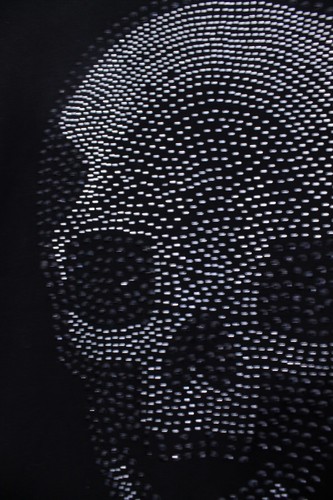 Philipp Plein Shirt Womens L Black Skull Bejeweled Limited Edition Fight Club - Picture 7 of 19