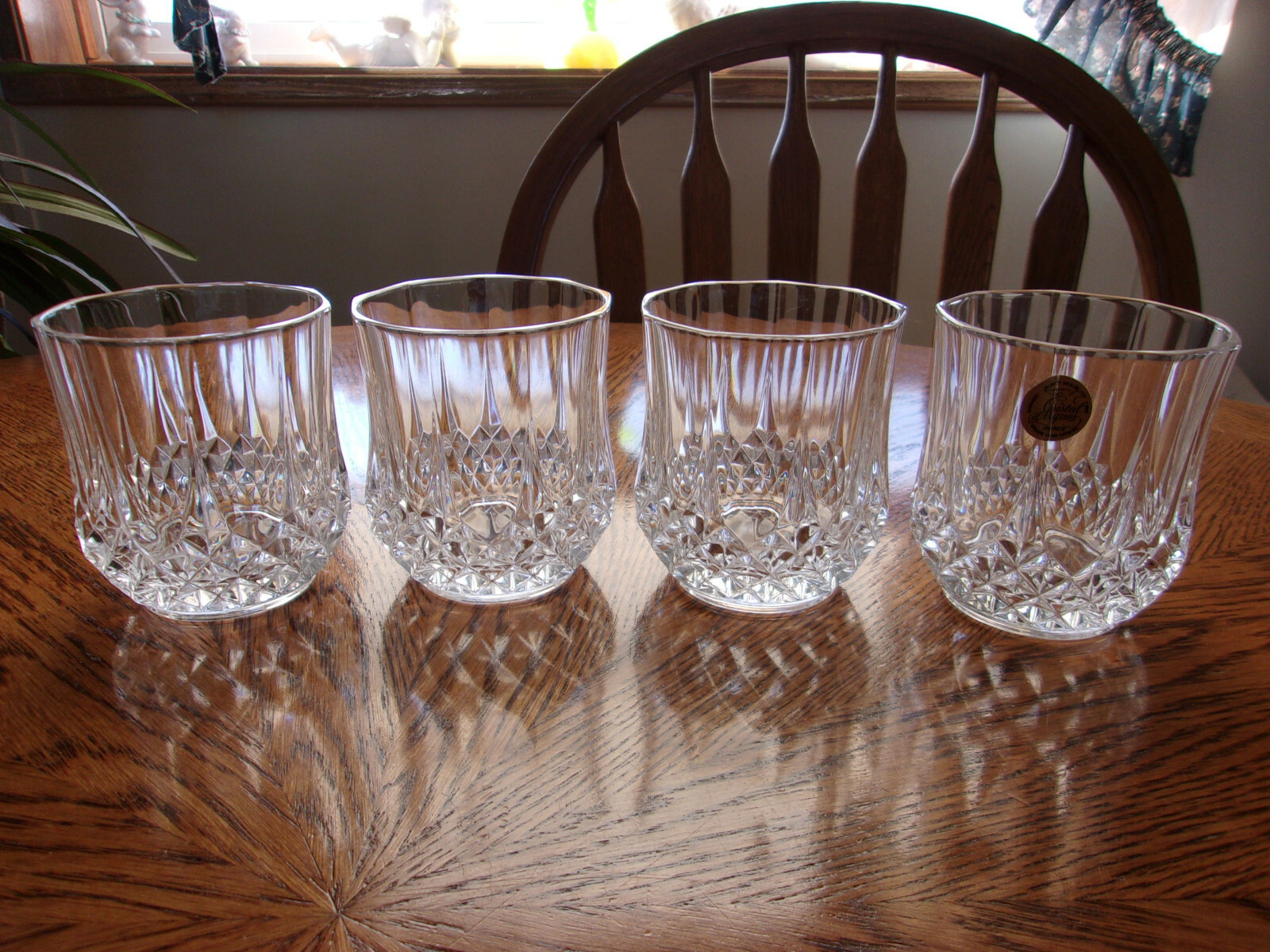 Double Old Fashioned Longchamp Cristal D'Arques Set of 4 eBay