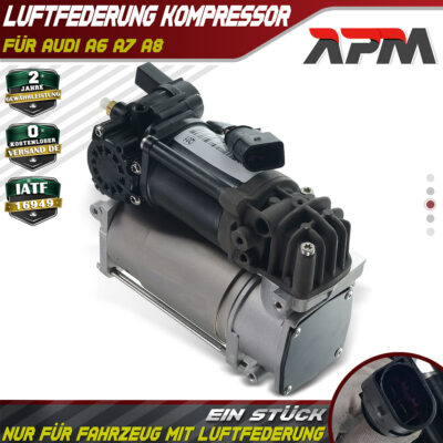 Luftfederung Kompressor für Audi A6 4G C7 A7 Sportback 4GA 4GF A8 4H 2-Polig