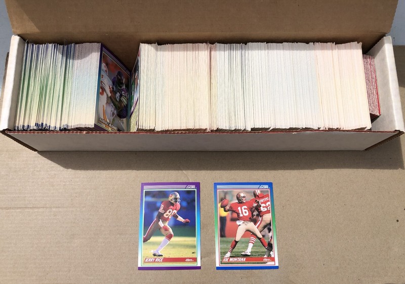 1990 Score Football Complete Set Series 1 & 2 #1-660.  w/Joe Montana & Rice