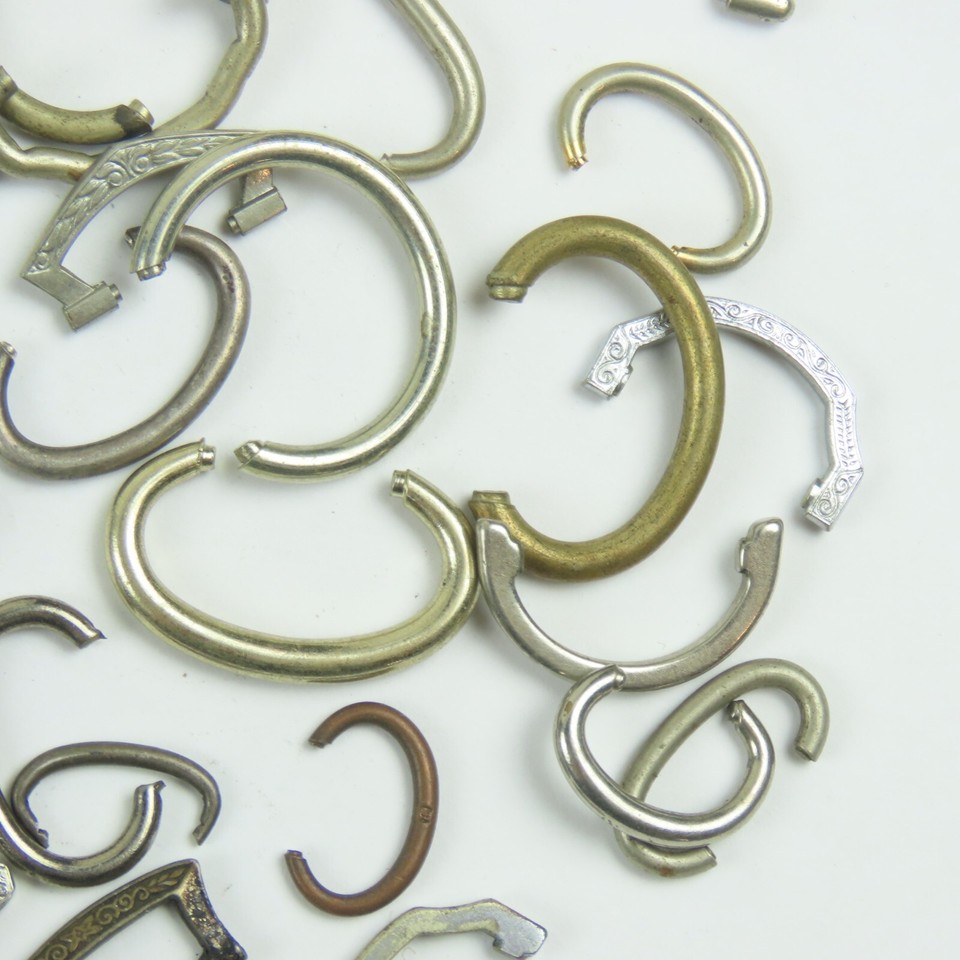 American 12, 16 & 18 Size Strong White Antique Oval & Round Pocket