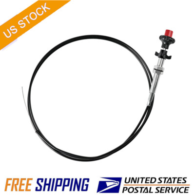 New 55204 Control Cables With 2 In. Black Knob, 10 Ft. Length Universal