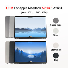 New OEM Screen For Apple Macbook Air 13.6" 2022 A2681 LCD Display Replacement US