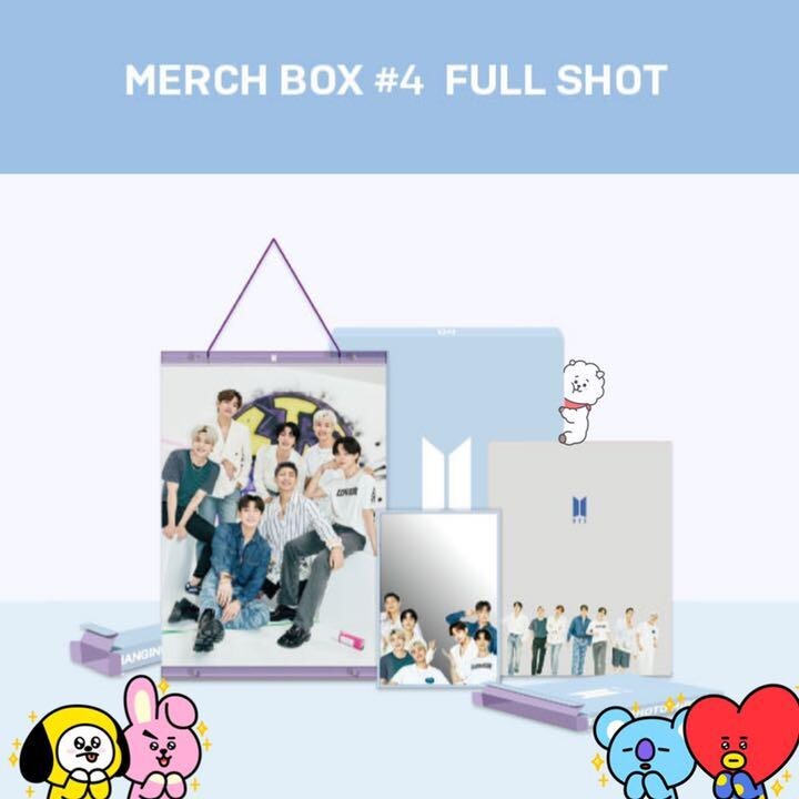 K-POP・アジア BTS MERCH BOX #4 BTS Merch Box 4 ARMY Membership Pack Full Set New Unopened