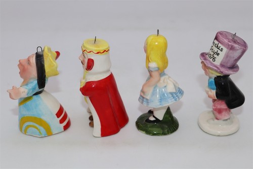 (4)Figure Vintage Company Of Friends Alice in Wonderland 1979 porcelain Ornament - Picture 3 of 6