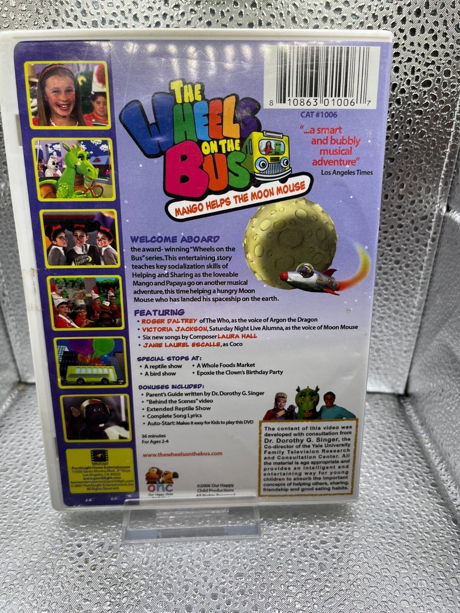 Wheels on the Bus - Mango Helps the Moon Mouse (DVD, 2008