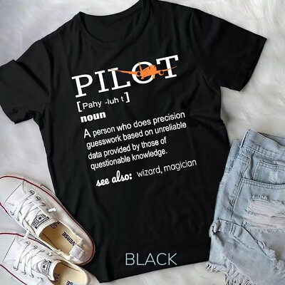 2025/Pilot Definition Shirt Who Lover Funny Airplane Aircraft T-Shirt Unisex T-s